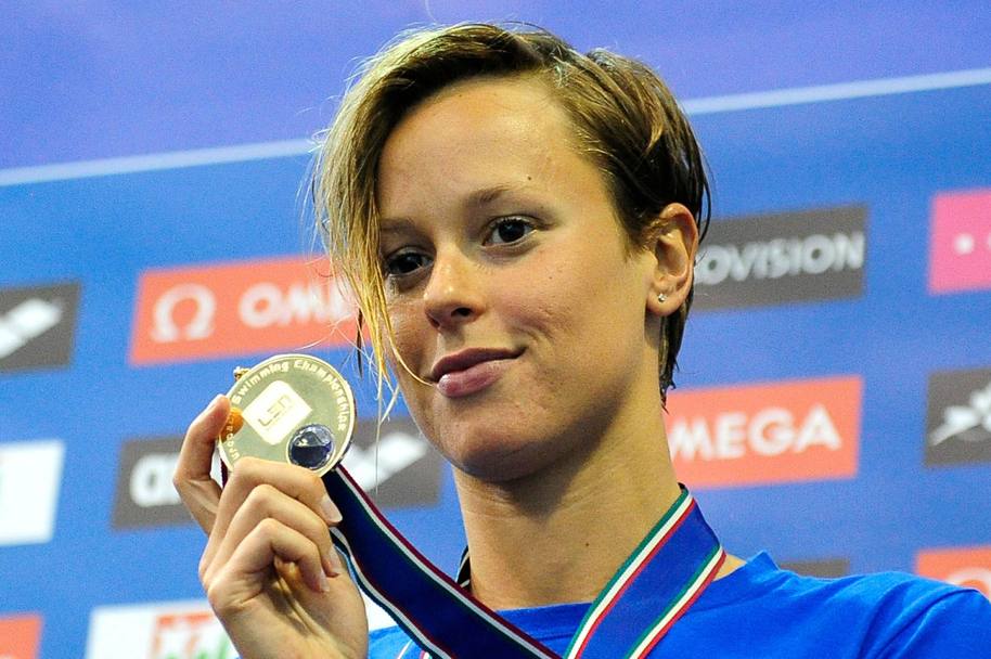 Europei ungheresi di Debrecen 2012: l’oro nei 200 sl  nelle mani dell’azzurra. (LaPresse)